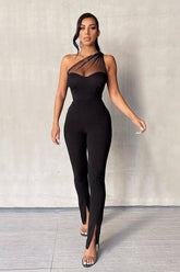 Jumpsuit With Lace Design